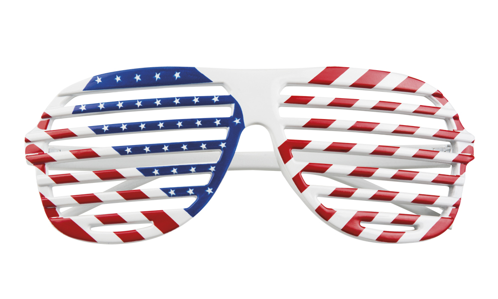 Brille  USA - Atzenbrille